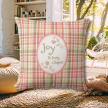 Pink Plaid "Joy in Every Chapter" Reading Nook
