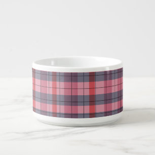 Pink Plaid Modern Dinner Chili Bowl