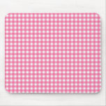 Pink Plaid Mousepad at Zazzle