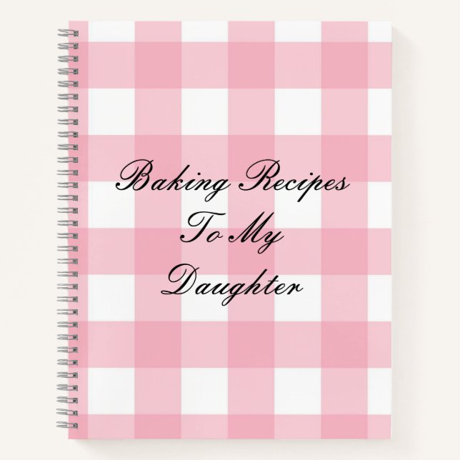 PINK PLAID NOTEBOOK (Front)