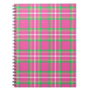 Pink Plaid Notebook