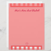 Pink Plaid Paper (Front/Back)