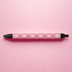 Pink Plaid Pen