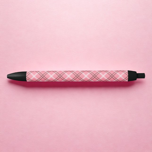 Pink Plaid Pen (Creator Uploaded)