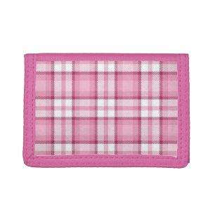 Pink Plaid Photo Wallet
