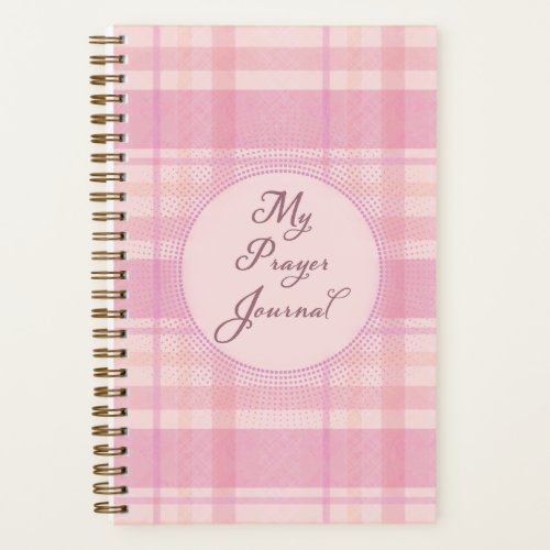Pink Plaid Prayer Journal