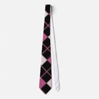 Pink Plaid Tie