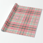 Pink Plaid Wrapping Paper<br><div class="desc">Pink Plaid Christmas gift wrap roll,  the perfect way to wrap up a special gift.  Pair this with the Pink Flamingo Christmas Wrap coordinating designs also available.</div>