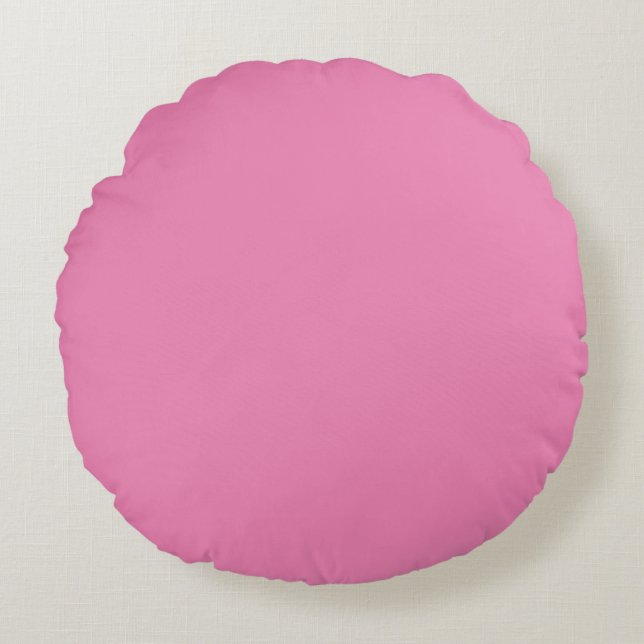 Pink  plain solid color pillow (Front)
