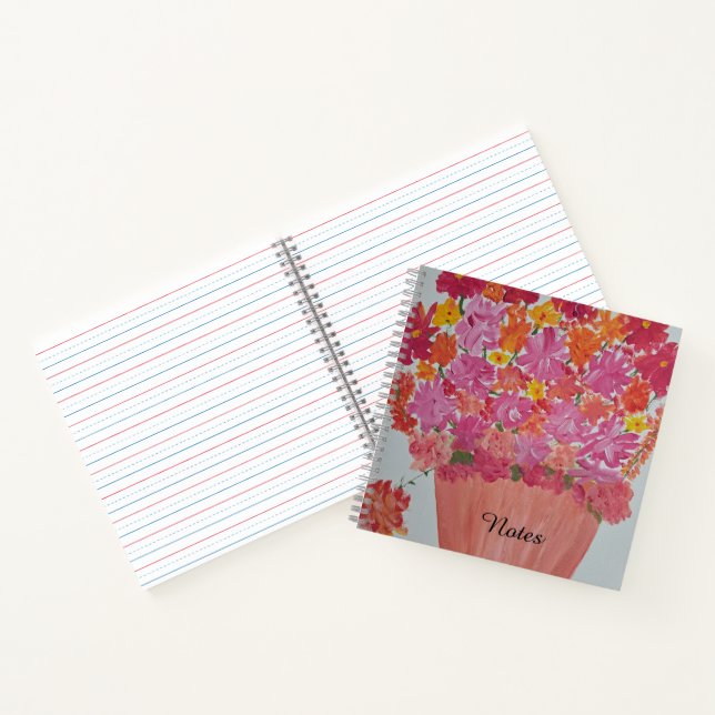 Pink Planter Floral Designed Notebook (Inside)