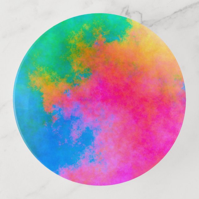 Pink Plasma Trinket Tray (Front)