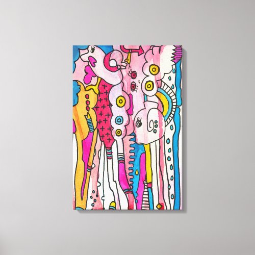 Pink Play 1 Canvas Print