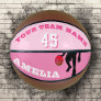 Pink Player Team Name Number Girl Basketball