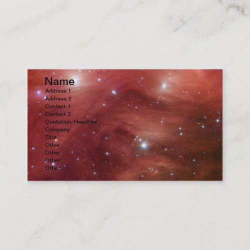 NASAs - Pink Pleiades Business Card Templates