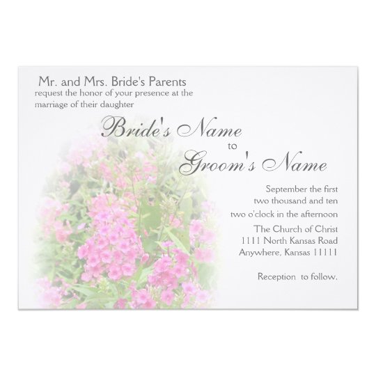 Pink Plhox Wedding 6 Card