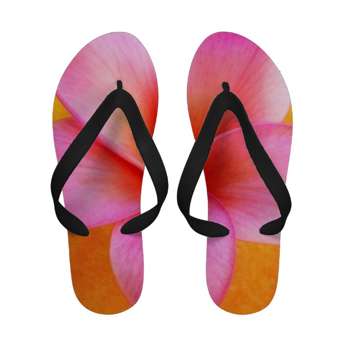 Pink Plumeria Frangipani Hawaii Flower Hawaiian Sandals