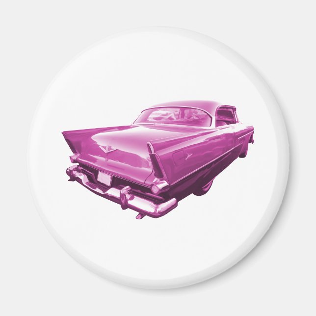 Pink Plymouth Tail Fins Magnet (Front)