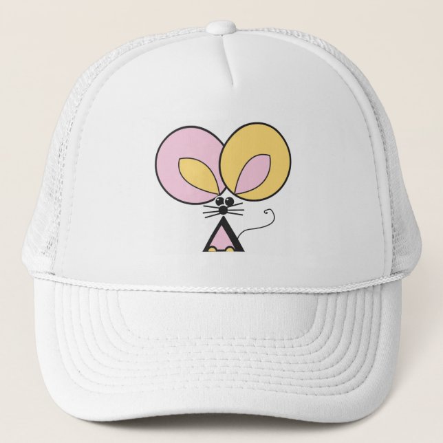 Pink Pocket Mouse Trucker Hat (Front)