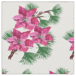 Pink Poinsettia Fabric