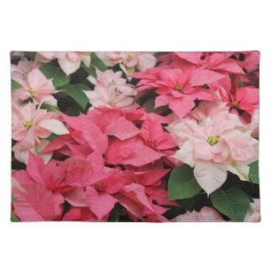Pink Poinsettias Bouquet Placemat