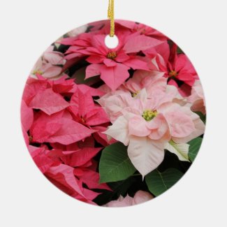Pink Poinsettias Ornament