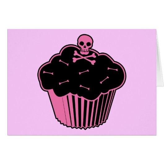 Pink Poison Cupcake Cards (Front Horizontal)