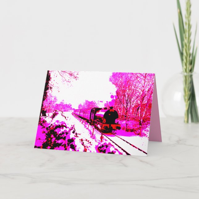 Pink Polar Express  Card (Front)