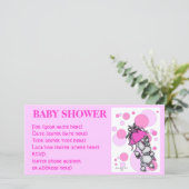 Pink Polk a Dot Poodle Baby Shower (Standing Front)