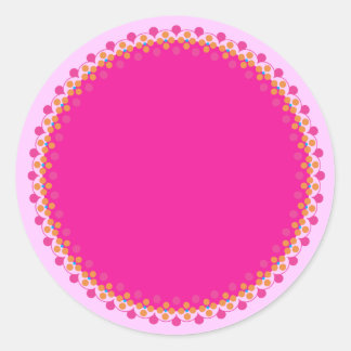 border sticker templates Pink Stickers  Zazzle  Border