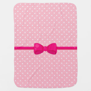 PInk Polka dot Baby Blanket