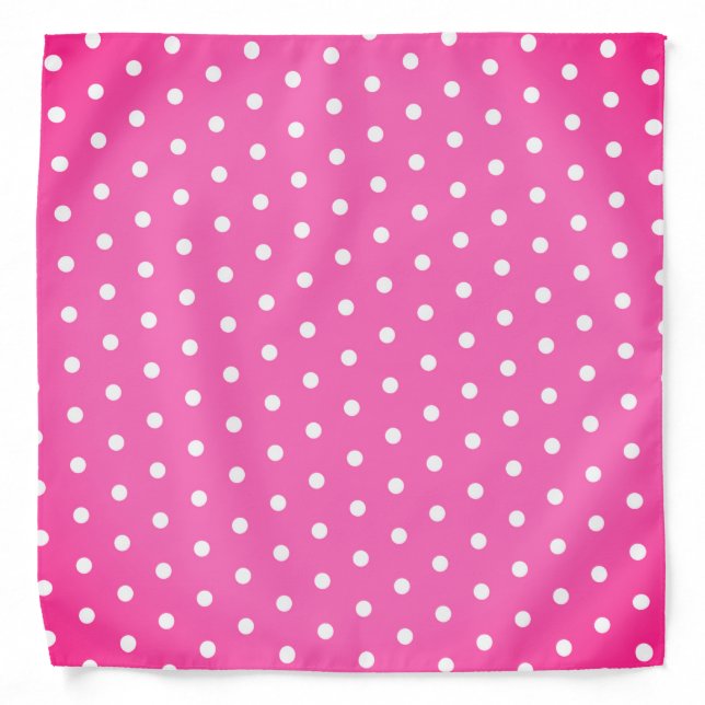 Pink Polka Dot Bandana (Front)