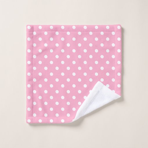 Pink Polka Dot Bath Towel Set Zazzle