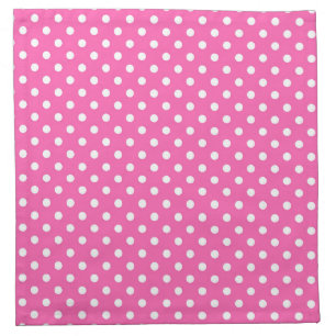 Pink Polka Dot Breast Cancer Awareness Pattern Cloth Napkin