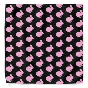 Pink Polka Dot Bunny Rabbit Bandana