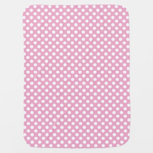 Pink Polka Dot Chic Baby Blanket