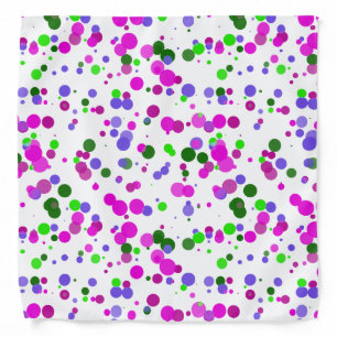 Pink Polka Dot Confetti Bandana