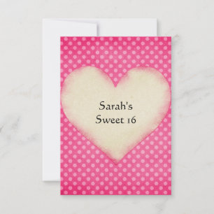 Pink Polka Dot Custom Invitation Template