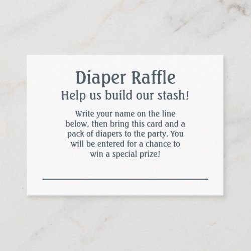 Pink Polka_Dot Diaper Raffle Instructions  Ticket Enclosure Card