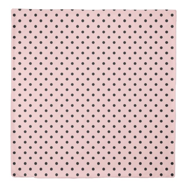 Pink, polka dot duvet cover (Front)