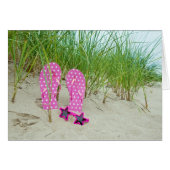 Pink Polka Dot Flip-flops (Front Horizontal)