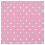 Pink Polka Dot Hearts Fabric