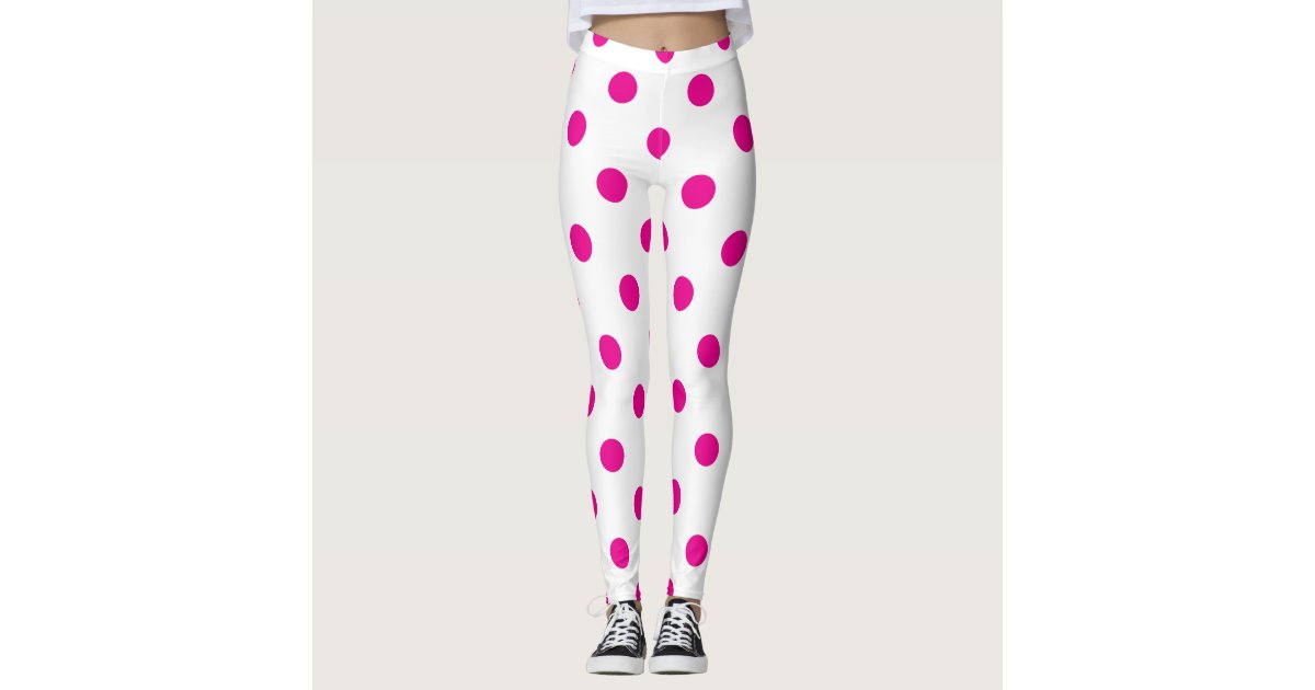 Women's Pink Polka Dots Leggings