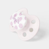 Pink Polka Dot Pacifier (Front Right)