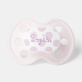Pink Polka Dot Pacifier (Front)