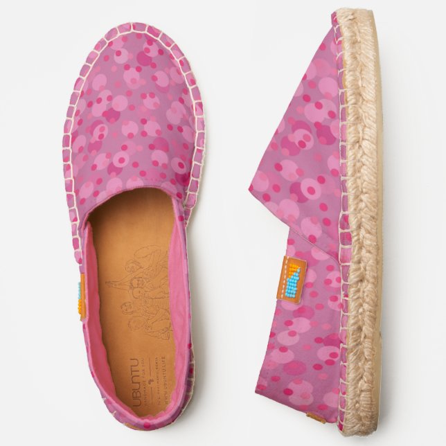 pink polka dot party espadrilles (Side)
