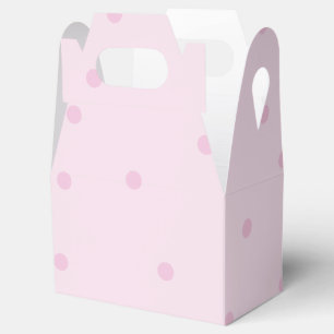 Pink Polka Dot Pattern Favor Boxes