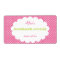 Pink Polka Dot Personalized Homemade Cookies