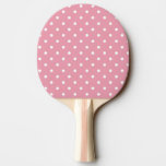 Pink Polka Dot Ping Pong Paddle at Zazzle