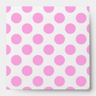 Pink Polka Dot Square Envelope