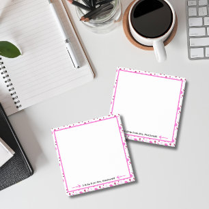 Pink Polka dot teacher appreciation gift Post-it Notes